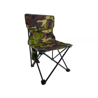 Scaun mare pliabil de camping 40x40x68 cm, Alb
