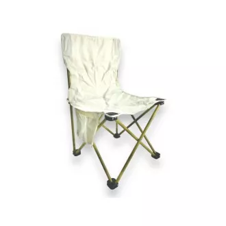 Scaun mare pliabil de camping 40x40x68 cm, Negru