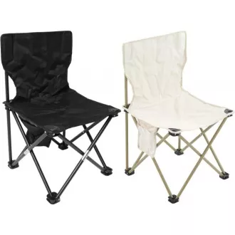 Scaun mic pliabil de camping 35x35x60 cm, Alb