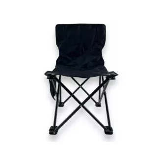 Scaun mic pliabil de camping 35x35x60 cm, Negru