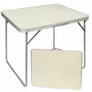 Masă pliabilă de camping 80x60x70 cm, albă