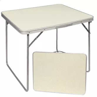 Masă pliabilă de camping 80x60x70 cm, albă