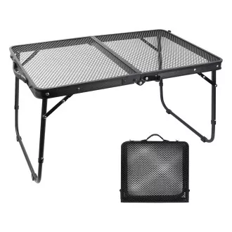 Masă pliabilă de camping 60x40x27 cm, neagră