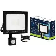 Lampă LED halogenă cu senzor de mișcare IP66 30W, alb rece