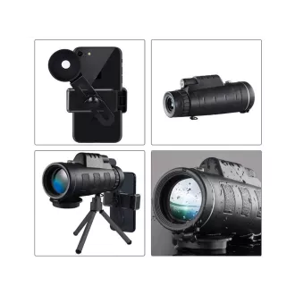 Monoclu 40x60 binoclu turistic cu trepied pentru telefon GENETIC-OPTIC