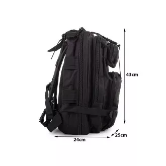 Rucsac militar pentru drumeții 30 l, negru