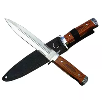 Cuțit militar de vânătoare / pumnal cu teacă 28 cm
