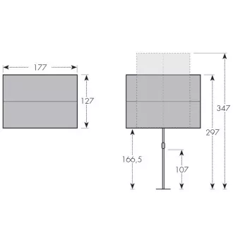 Doppler Ecran de balcon Active 180x130 cm antracit