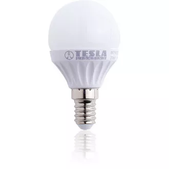 TESLA - LED MG140330-1, bec mini-globiu, E14, 3W, 230V, 250lm, 3000k