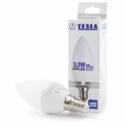 TESLA - LED CL143530-2, bec cu lumânare cu lumânare, E14, 3,5W, 230V, 249lm, 25 000h, 3000K alb cald
