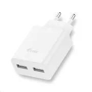iTec USB Power Charger 2 Port 2.4A - Încărcător USB - Alb