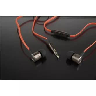 Căști GEMBIRD cu microfon MHS-EP-LHR pentru MP3, metal, Negru Căști GEMBIRD cu microfon MHS-EP-LHR pentru MP3, metal, Negru