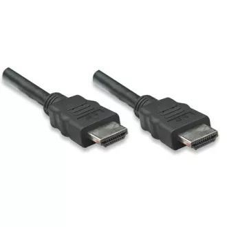 MANHATTAN Cablu HDMI cu Ethernet, ecranat, 1m, negru MANHATTAN Cablu HDMI cu Ethernet, ecranat, 1m, negru