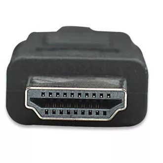 MANHATTAN Cablu HDMI cu Ethernet, ecranat, 1m, negru MANHATTAN Cablu HDMI cu Ethernet, ecranat, 1m, negru