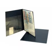 Folder A4 PVC buzunare multiple albastru