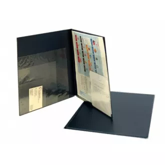 Folder A4 PVC buzunare multiple albastru