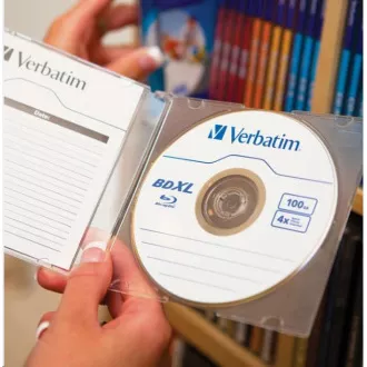 VERBATIM BD-R XL (pachet de 5) Blu-Ray / Jewel / DL / 4x / 100 GB / LATĂ SUPRAFAȚĂ ALBĂ CU JET DE CERNEALE PRINTĂBILĂ HARDCOAT VERBATIM BD-R XL (pachet de 5) Blu-Ray / Jewel / DL / 4x / 100 GB / LATĂ SUPRAFAȚĂ ALBĂ CU JET DE CERNEALE PRINTĂBILĂ HARDCOAT