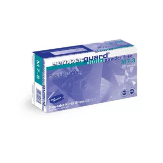 Mănuși de nitril SEMPERGUARD SAPPHIRE mărimea. L 8-9 albastru 200pcs Mănuși de nitril SEMPERGUARD SAPPHIRE mărimea. L 8-9 albastru 200pcs