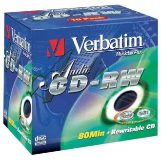 VERBATIM CD-R (pachet de 10) Audio / Trăiește-l! / Culoare / Bijuterie / 80 min