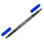 Marcator cu două fețe Centropen. 3616 CD/DVD/BD vârf cilindric albastru de 0,6 și 2,5 mm