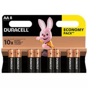 Baterii alcaline AA de unică folosință Duracell BASIC, pachet de 8