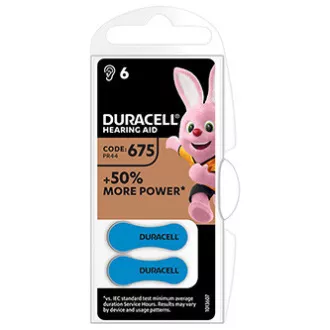 Baterii zinc-aer Duracell de unică folosință ZA, pachet de 6