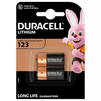 Baterie litiu de unică folosință Duracell ULTRA CR123A, pachet de 2