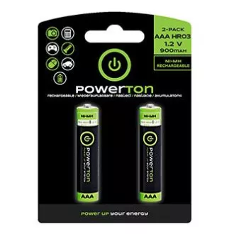 Baterii reîncărcabile Powerton ENERGY RECHARGE Ni-MH AAA, pachet de 2