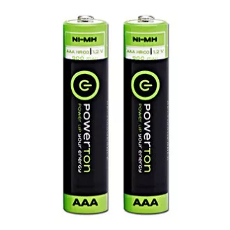 Baterii reîncărcabile Powerton ENERGY RECHARGE Ni-MH AAA, pachet de 2
