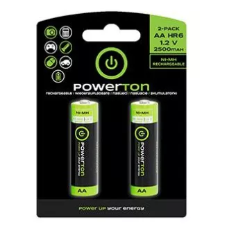 Baterii reîncărcabile Powerton ENERGY RECHARGE Ni-MH AA, pachet de 2