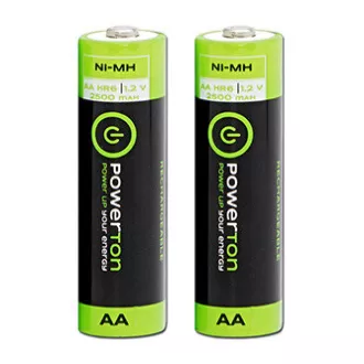 Baterii reîncărcabile Powerton ENERGY RECHARGE Ni-MH AA, pachet de 2