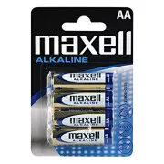 Baterie alcalină, AA (LR6), AA, 1,5 V, Maxell, blister, pachet de 4