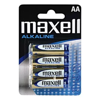 Baterie alcalină, AA (LR6), AA, 1,5 V, Maxell, blister, pachet de 4