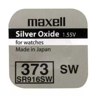 Baterie ceas, 373, buton, 373, SR916SW, 1,55 V, Maxell, blister, pachet de 1