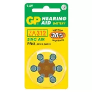 Baterie zinc-aer GP de unică folosință ZA, pachet de 6