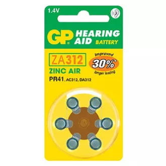 Baterie zinc-aer GP de unică folosință ZA, pachet de 6