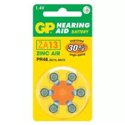 Baterie zinc-aer GP de unică folosință ZA, pachet de 6
