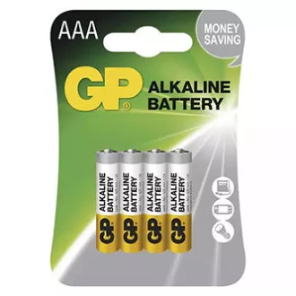 Baterii alcaline AAA de unică folosință GP, pachet de 4