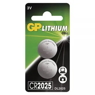 Baterie litiu de unică folosință GP CR2025, pachet de 2 Baterie litiu de unică folosință GP CR2025, pachet de 2