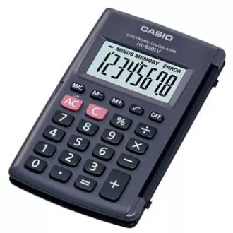 Calculator Casio HL 820LV BK, negru, buzunar, opt cifre Calculator Casio HL 820LV BK, negru, buzunar, opt cifre