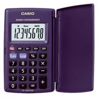 Calculator Casio HL 820 VER, albastru, buzunar, opt cifre