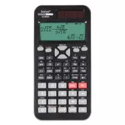 Calculator Rebell RE-SC2060S, negru, științific, afișaj cu puncte, capac din plastic