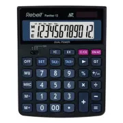 Calculator Rebell RE-PANTHER 12 BX, negru, de masă, douăsprezece cifre