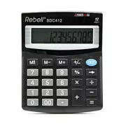 Calculator Rebell RE-SDC412 BX, negru, de masă, douăsprezece cifre