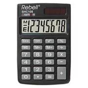 Calculator Rebell RE-SHC108 BX, RE-SHC100N BX, negru, buzunar, opt cifre