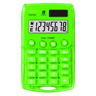 Calculator Rebell RE-STARLETG BX, verde, buzunar, opt cifre Calculator Rebell RE-STARLETG BX, verde, buzunar, opt cifre