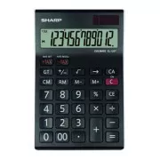 Calculator Sharp EL-125TWH, alb-negru, birou, doisprezece cifre