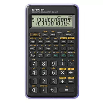 Calculator Sharp EL-501TVL, violet, științific, cu zece cifre