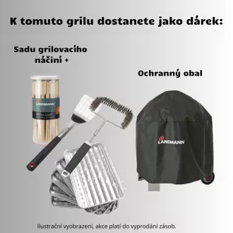 Landmann Grătar pe gaz FRYTON COOK PTS 4.1 (15,0 kW) grătar din fontă cu friteuză