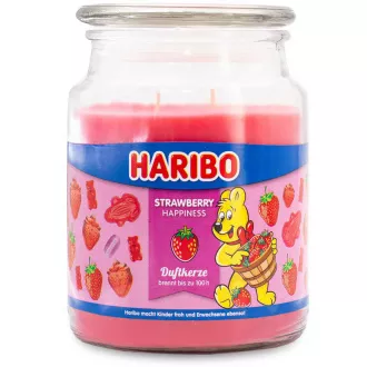 Lumanare parfumata HARIBO Strawberry Happiness 510 g Lumanare parfumata HARIBO Strawberry Happiness 510 g